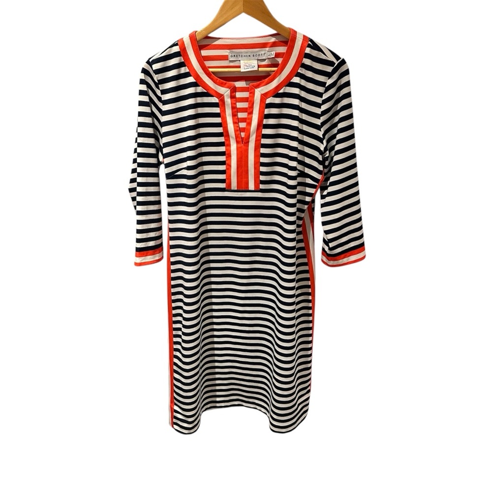 Gretchen Scott The Hinckley Jersey Split Neck‎ Dress Size Large